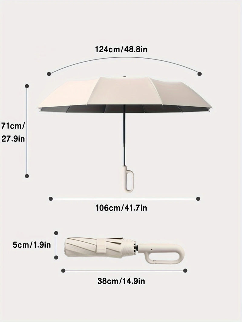 Guarda-Chuva Automático Reforçado com Gancho Integrado – Proteção e Praticidade ao Seu Alcance